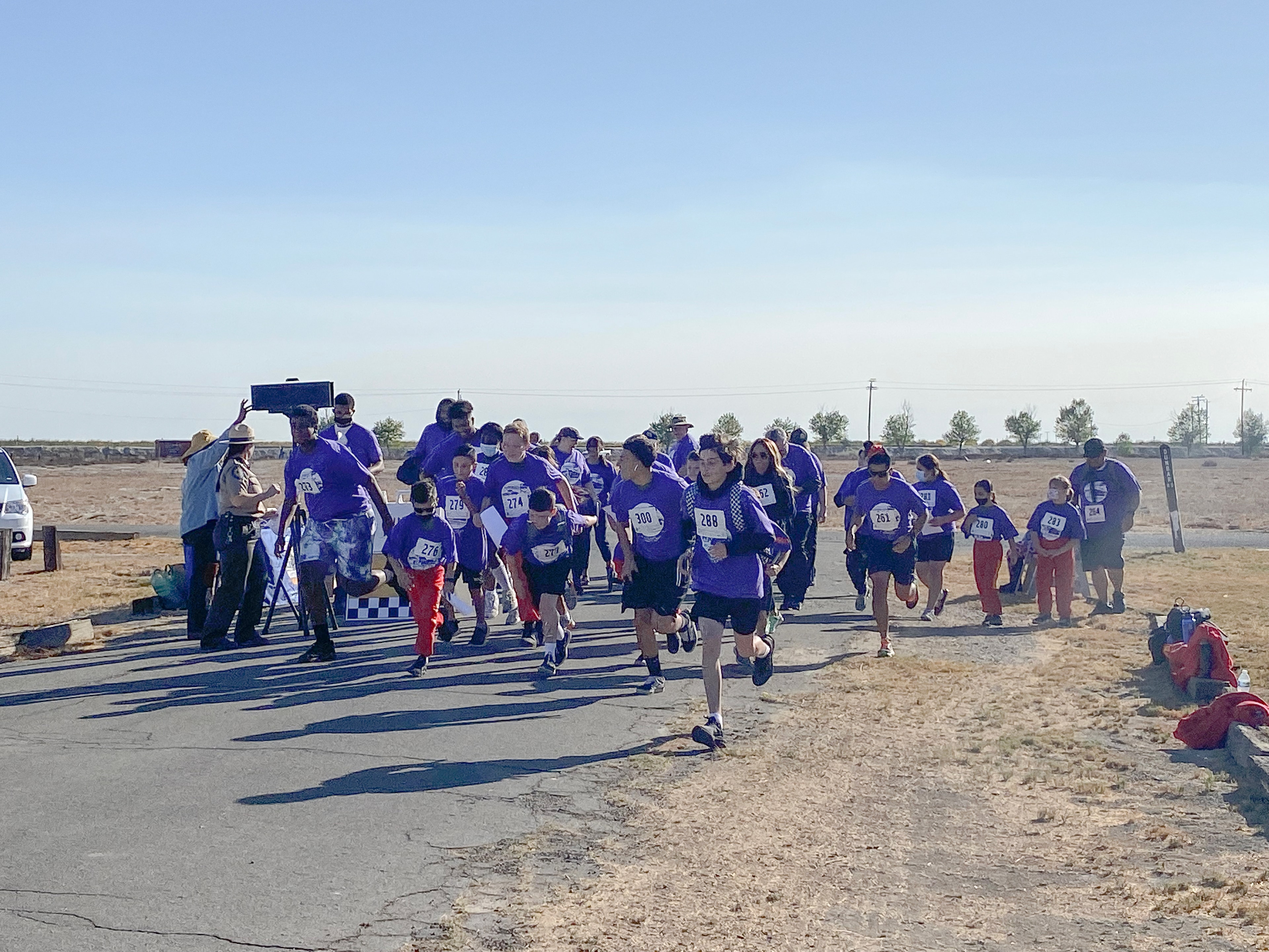 Participants at the Colonel Allensworth 5K Run/Walk for Health event